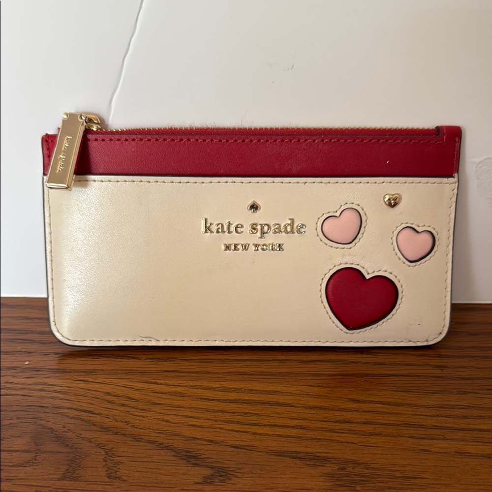 Kate Spade Cream and Red Wallet
